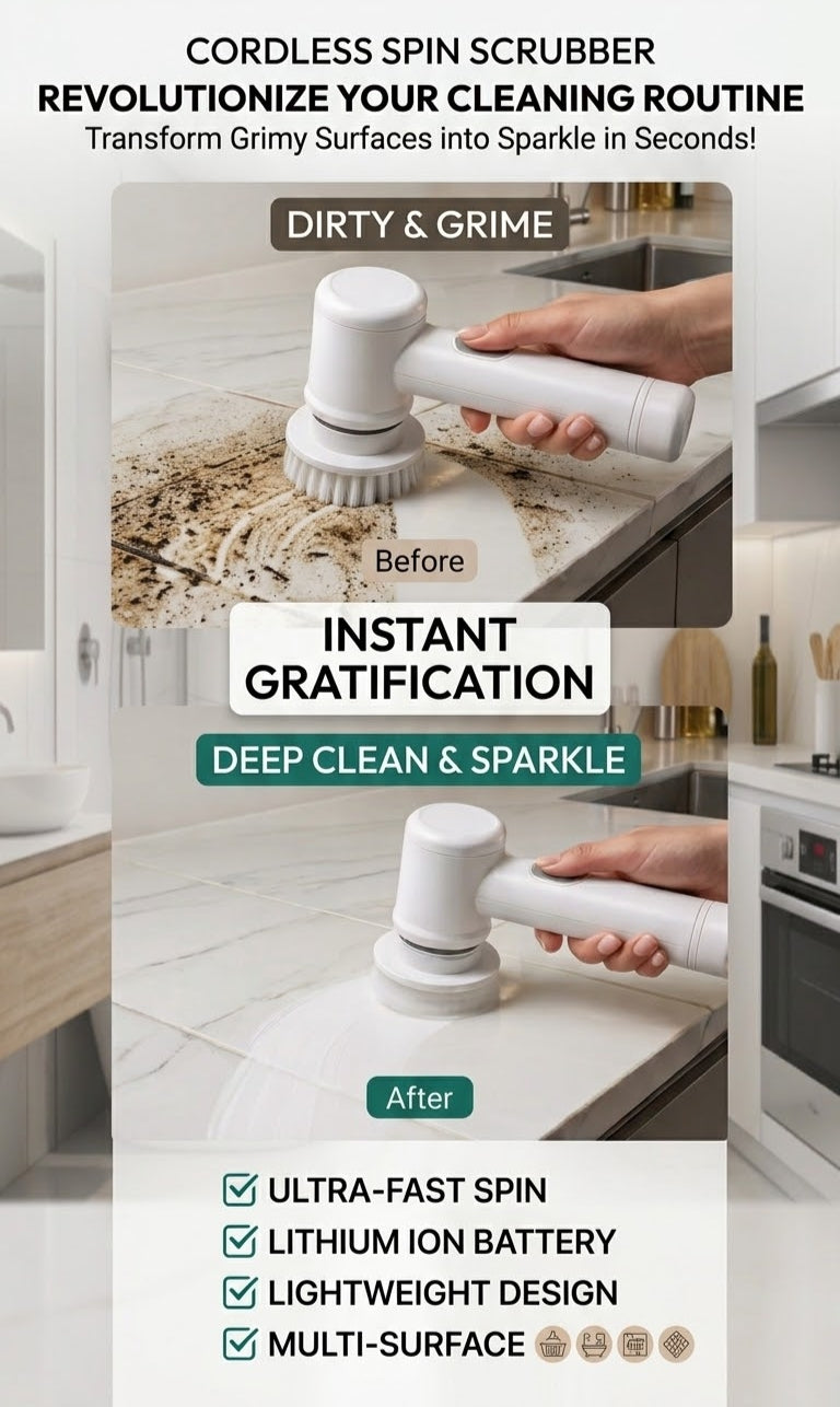 Electric Spin Scrubber – Your Ultimate Cleaning Partner! 🧼💦
