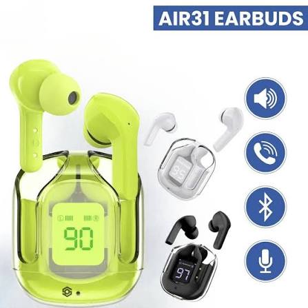 Air31 Transparent Wireless Bluetooth Earbuds