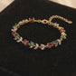 🌟🌟Modern Gold-Plated Multicolor Gemstone Bracelet ✨