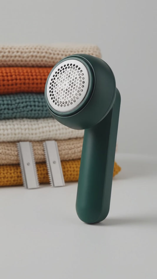 🤚Say Goodbye to Fuzz Balls, Hello to Brand-New Clothes! ✨**
‎
‎Meet the **Electric Lint Remover**, your pocket-sized fabric rescue tool in a stunning forest green finish.
‎