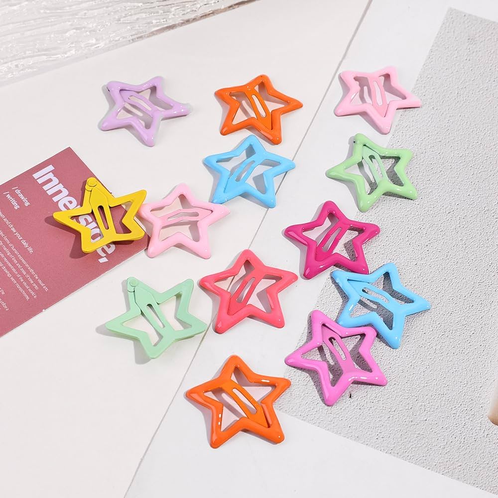 Cute Star Hair Clips for Girls(pack of 4)