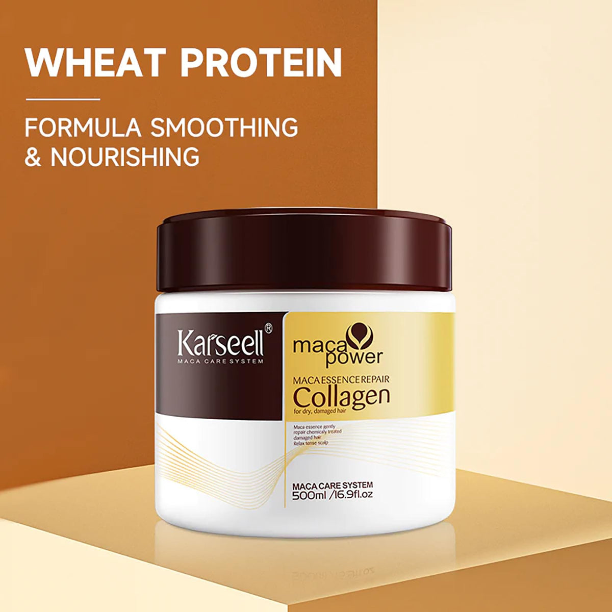 Karseell Maca Power Collagen Hair Mask – 500ml 💛✨