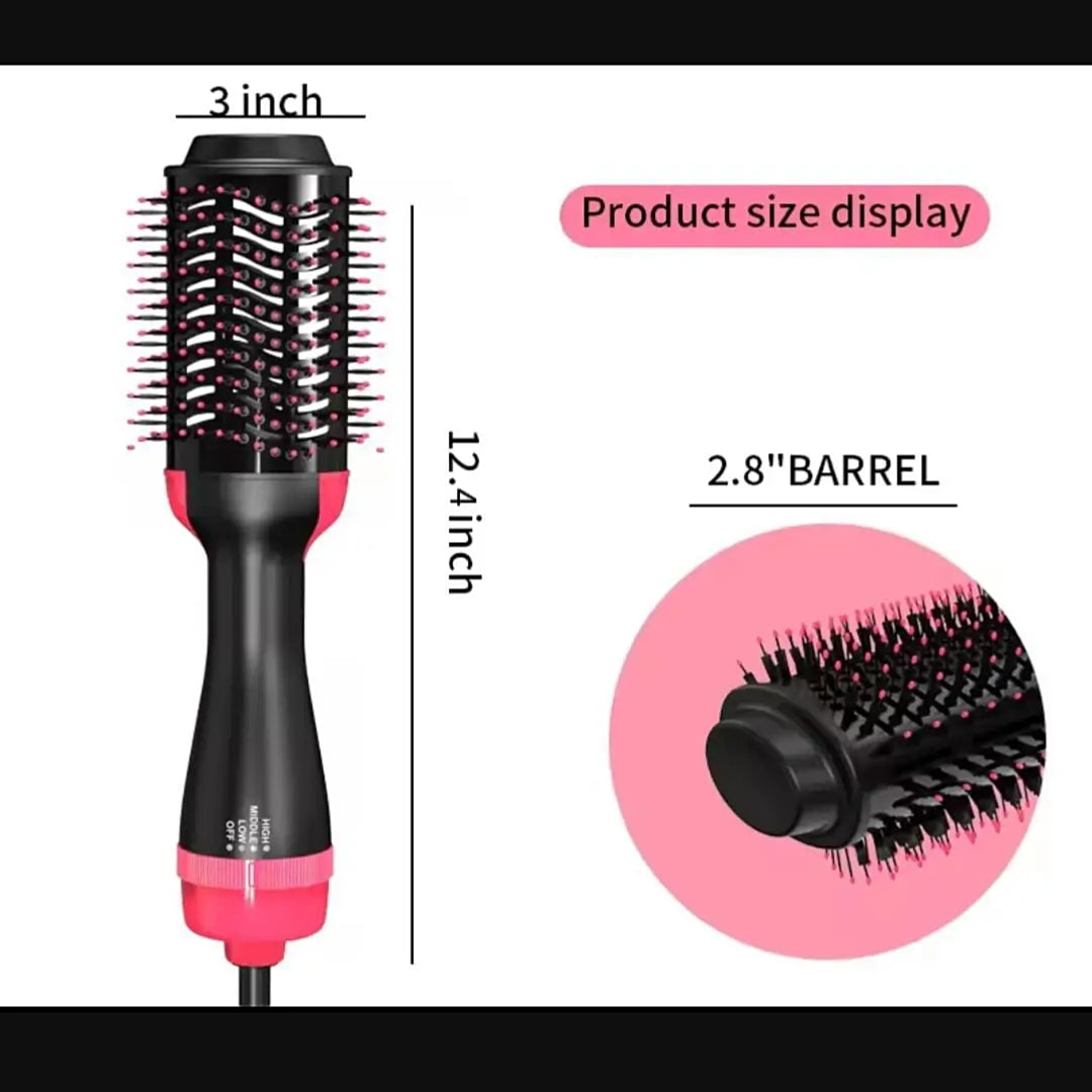 🤚Say goodbye to juggling a hair dryer, round brush, and styling tools. This **4-in-1 Negative Ion Hair Dryer Brush** dries, smooths, volumizes, and styles, all at once.
‎