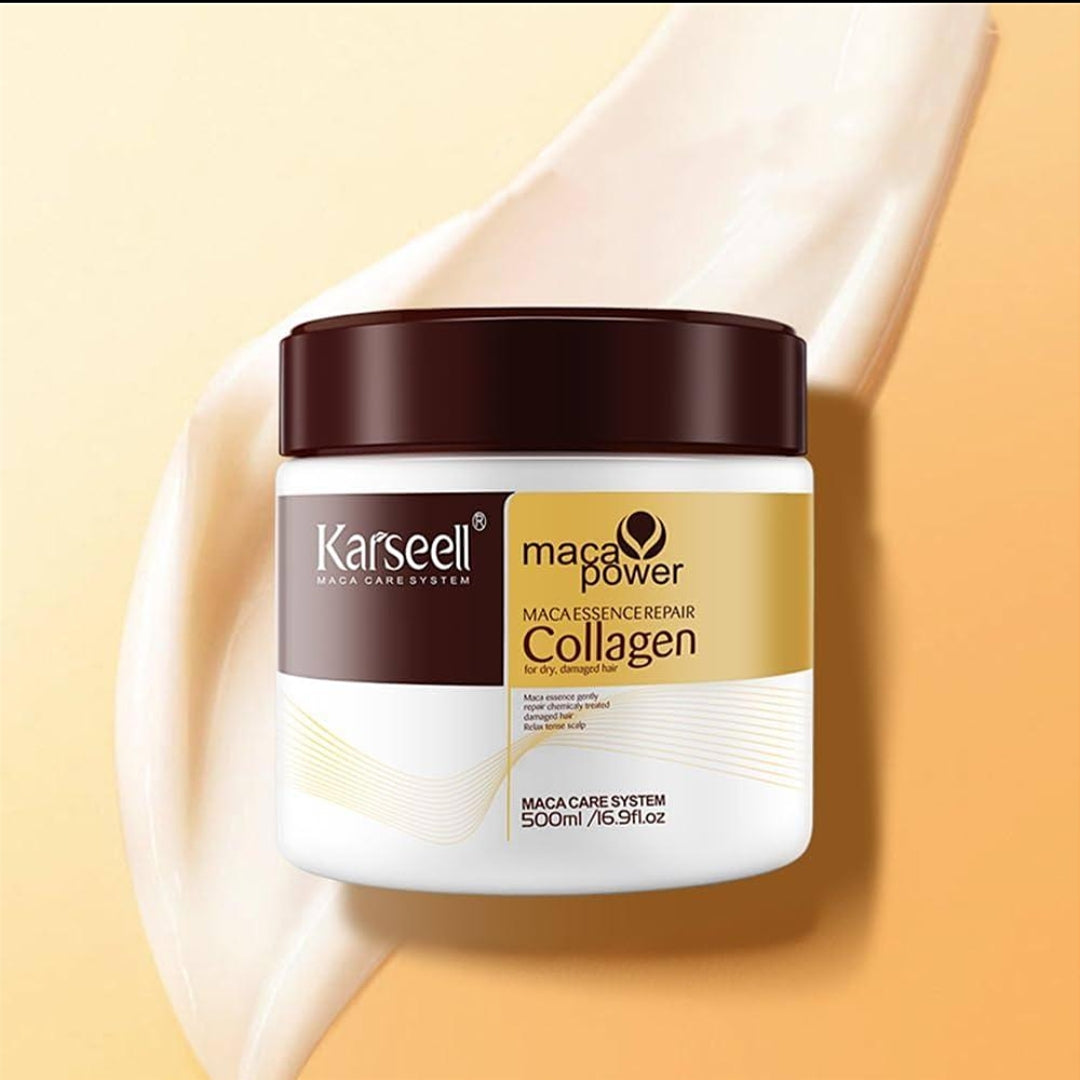 Karseell Maca Power Collagen Hair Mask – 500ml 💛✨