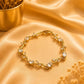 🌟🌟Modern Gold-Plated Multicolor Gemstone Bracelet ✨