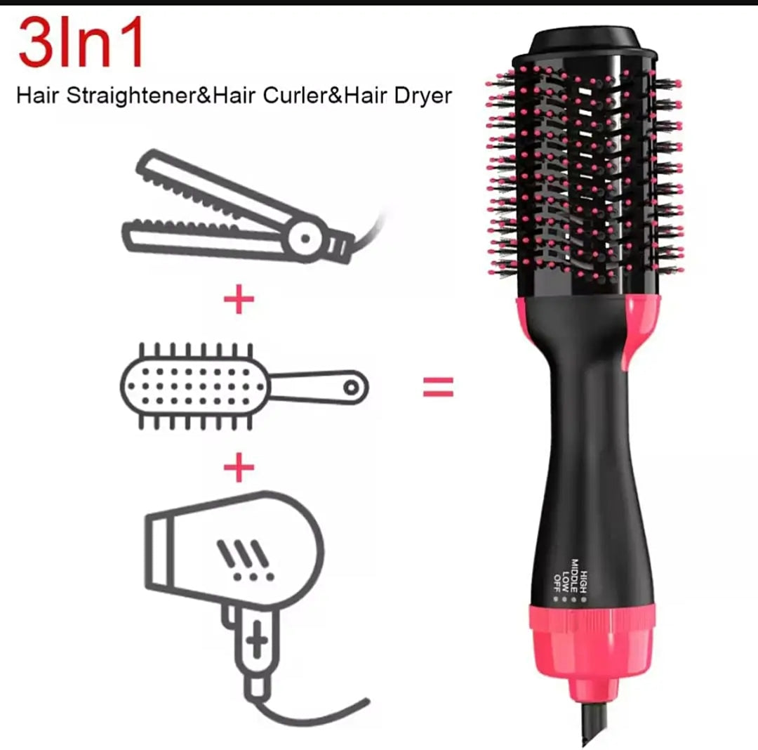 🤚Say goodbye to juggling a hair dryer, round brush, and styling tools. This **4-in-1 Negative Ion Hair Dryer Brush** dries, smooths, volumizes, and styles, all at once.
‎